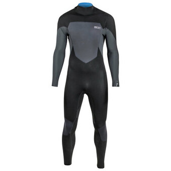 Гидрокостюм мужской PROLIMIT Fusion Steamer Backzip 3/2 Q-Lining GBS черный 2024