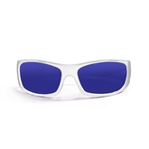 Очки Ocean Glasses Bermuda белые / зеркально-синие линзы 2021