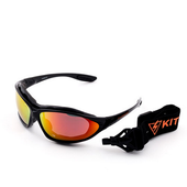 Очки Kiteflash Tarifa Brilliant Black Amalgam lenses red