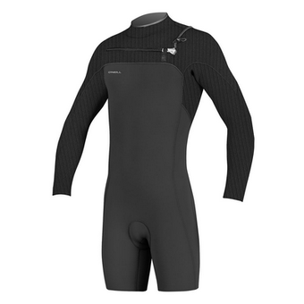 Гидрокостюм мужской короткий длинный рукав O'Neill HYPERFREAK 2MM CHEST ZIP L/S SPRING BLK/BLK 2019