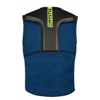 Антишоковый спасжилет для кайта Mystic Block Impact Vest Fzip Kite Navy/Lime 2023
