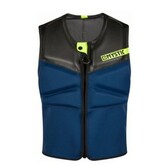 Антишоковый спасжилет для кайта Mystic Block Impact Vest Fzip Kite Navy/Lime 2023