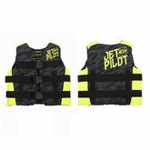 Спасательный жилет нейлон детский Jetpilot Cause Kids ISO 50N Nylon Vest Black/Yellow 2021