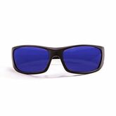 Очки Ocean Glasses Bermuda матовые черные / зеркально-синие линзы 2021