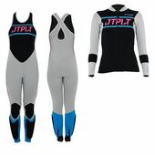 Гидрокостюм женский длинный без рукавов+гидрокуртка на молнии Jetpilot Matrix Race Jane and Jacket wms. Grey/Blue 2020