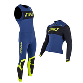 Гидрокостюм мужской длинный Jetpilot без рукавов+гидрокуртка на молнии JP RX Race John&Jacket navy/yellow 2023