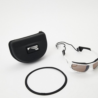 Спортивные очки LiP Typhoon / Gloss White - Black / Zeiss / PA Polarized / Methane Smoke