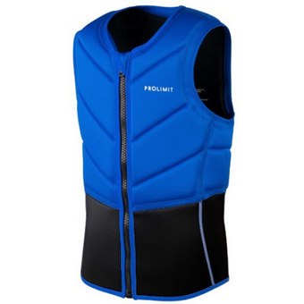 Антишоковый спасжилет для кайта Prolimit Fusion Slider Vest Half Padded Frontzip Blue/Silver 2024