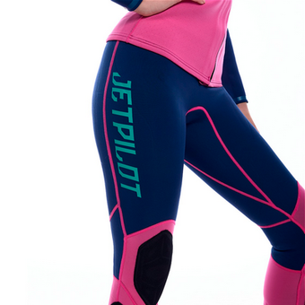 Гидрокостюм женский длинный без рукавов+гидрокуртка на молнии Jetpilot RX Jane/Jacket Navy/Pink 2022