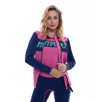 Гидрокостюм женский длинный без рукавов+гидрокуртка на молнии Jetpilot RX Jane/Jacket Navy/Pink 2022