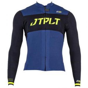 Гидрокостюм мужской длинный без рукавов + гидрокуртка на молнии Jetpilot RX Race Jacket Navy/Yellow 2022